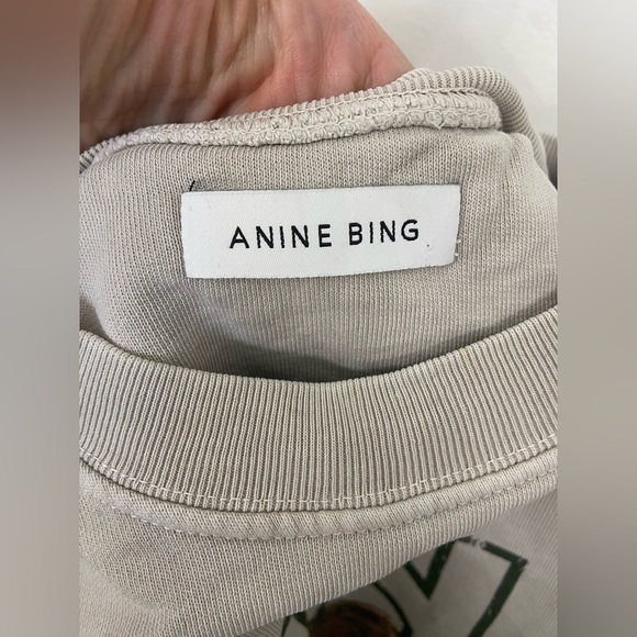 Anine Bing Tiger Graphic Crewneck Sweatshirt Size XS - Picture 6 of 7